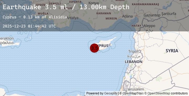 Map of CYPRUS REGION