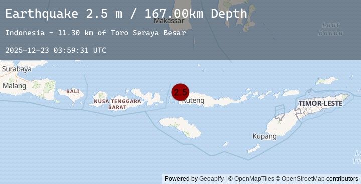 Map of FLORES REGION, INDONESIA