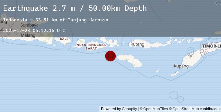 Map of SUMBAWA REGION, INDONESIA