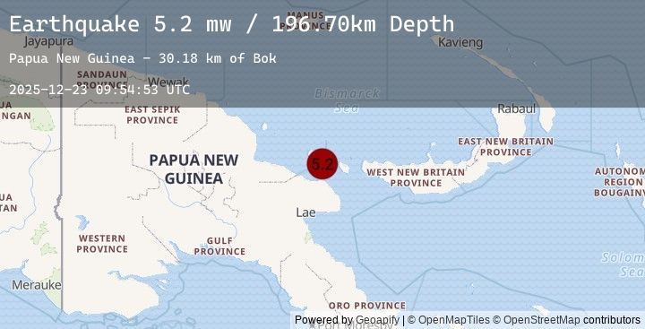 Map of EASTERN NEW GUINEA REG., P.N.G.