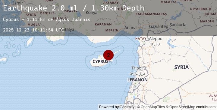 Map of CYPRUS REGION