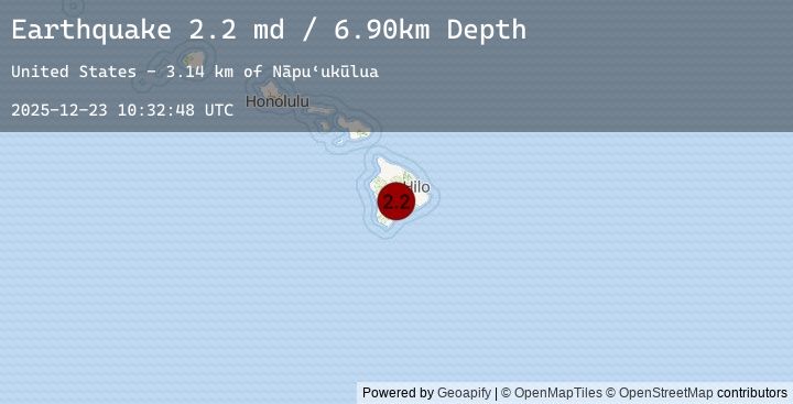 Map of ISLAND OF HAWAII, HAWAII