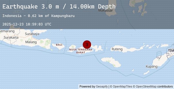 Map of SUMBAWA REGION, INDONESIA