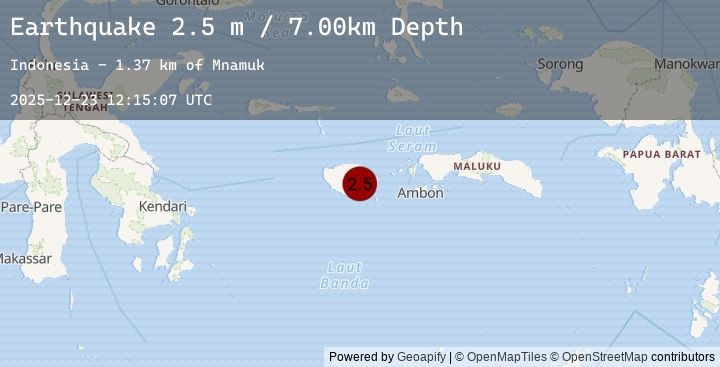 Map of BURU, INDONESIA