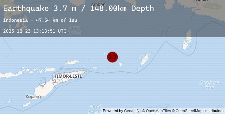 Map of KEPULAUAN BABAR, INDONESIA