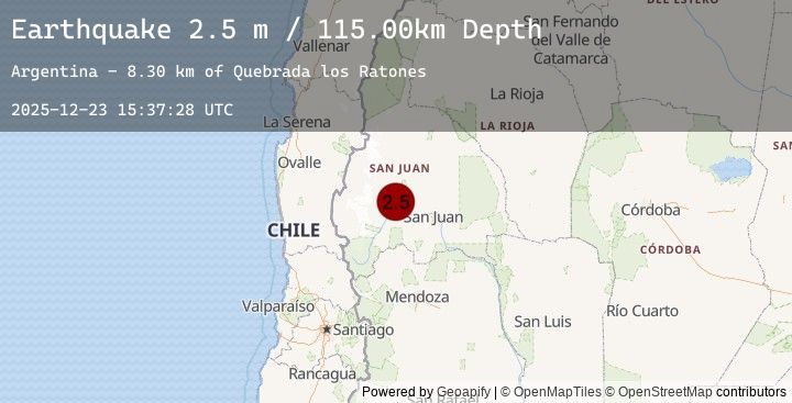 Map of SAN JUAN, ARGENTINA