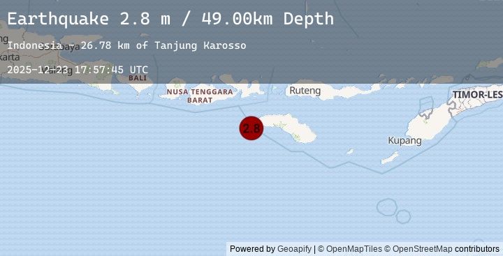 Map of SUMBAWA REGION, INDONESIA