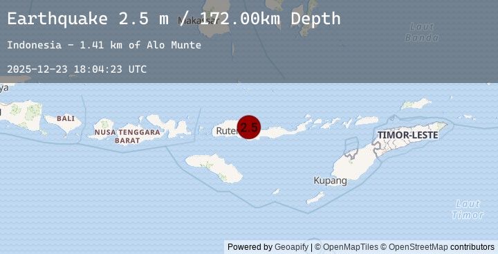 Map of FLORES REGION, INDONESIA