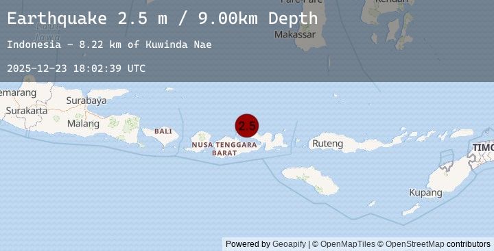Map of SUMBAWA REGION, INDONESIA