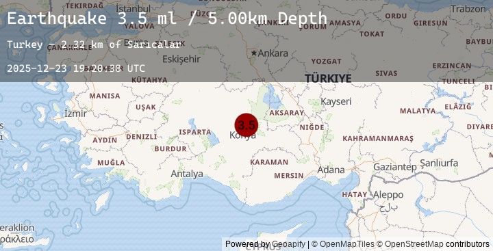 Map of CENTRAL TURKEY