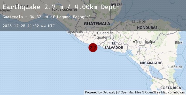 Map of OFFSHORE EL SALVADOR
