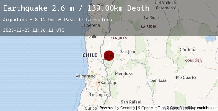 Map of SAN JUAN, ARGENTINA