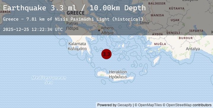 Map of SOUTHERN GREECE