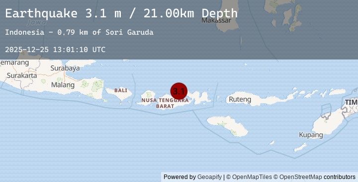 Map of SUMBAWA REGION, INDONESIA