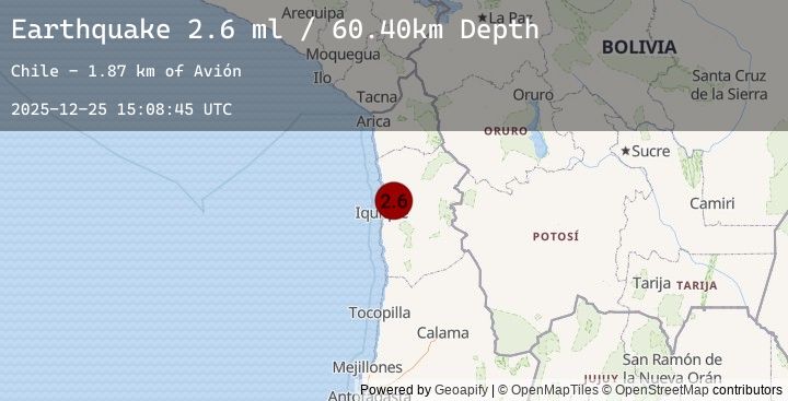 Map of TARAPACA, CHILE