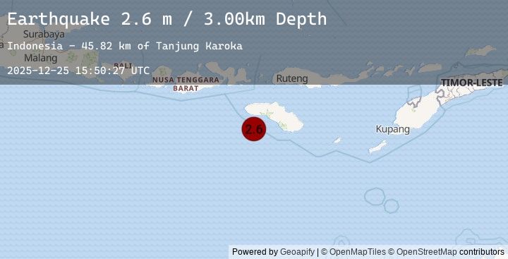 Map of SUMBA REGION, INDONESIA