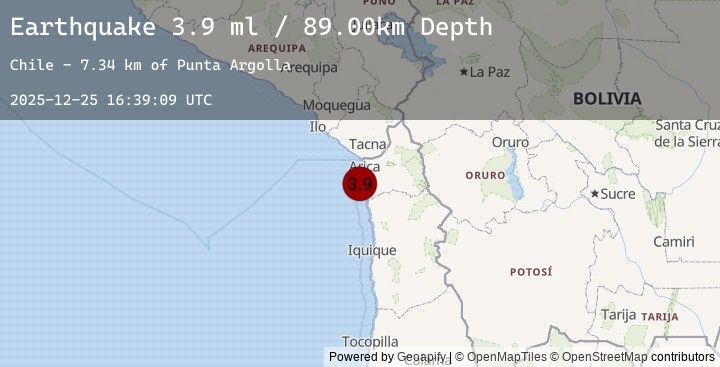 Map of TARAPACA, CHILE