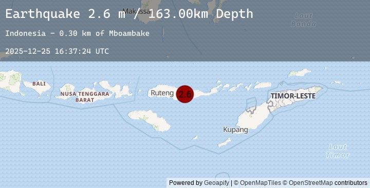 Map of FLORES REGION, INDONESIA
