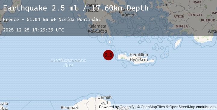Map of CENTRAL MEDITERRANEAN SEA