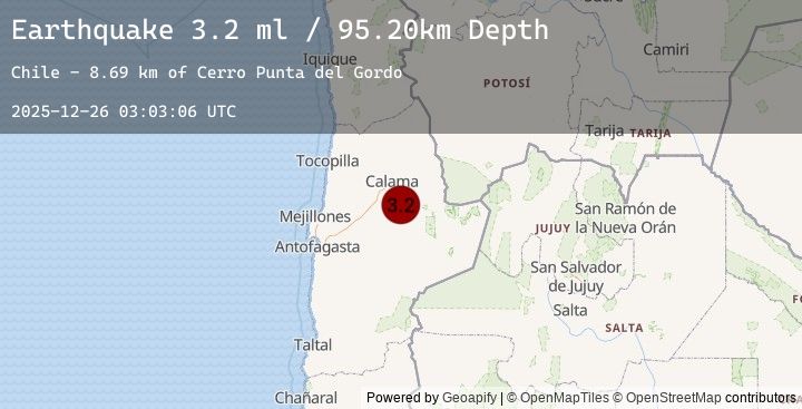 Map of ANTOFAGASTA, CHILE