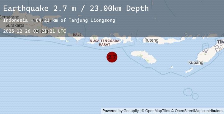 Map of SUMBAWA REGION, INDONESIA