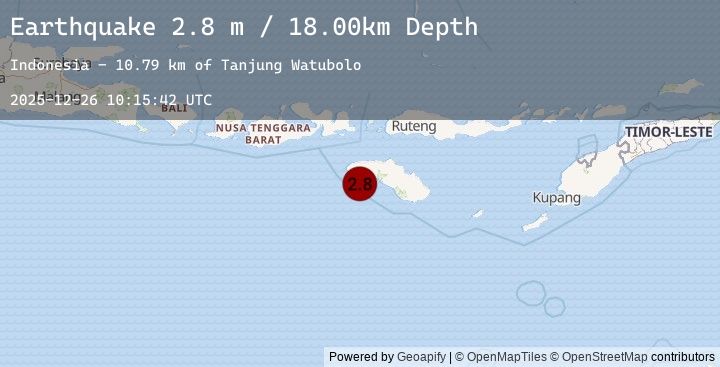 Map of SUMBA REGION, INDONESIA