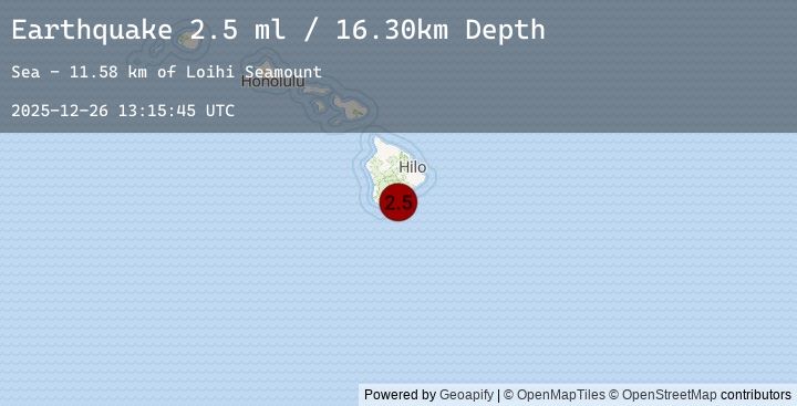Map of ISLAND OF HAWAII, HAWAII