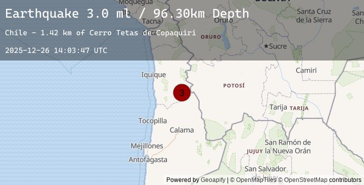 Map of TARAPACA, CHILE