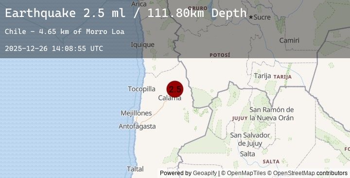 Map of ANTOFAGASTA, CHILE