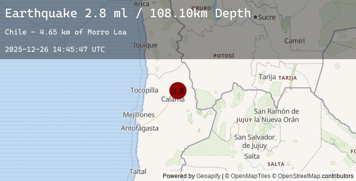 Map of ANTOFAGASTA, CHILE
