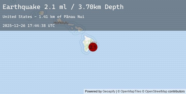 Map of ISLAND OF HAWAII, HAWAII