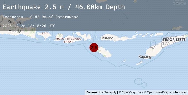 Map of SUMBA REGION, INDONESIA
