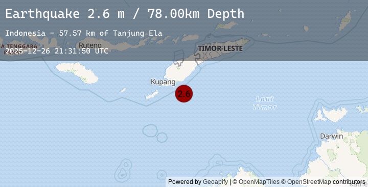 Map of TIMOR REGION, INDONESIA