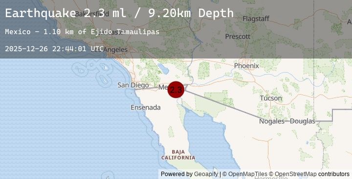 Map of BAJA CALIFORNIA, MEXICO