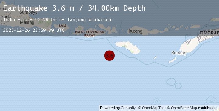 Map of SOUTH OF SUMBAWA, INDONESIA