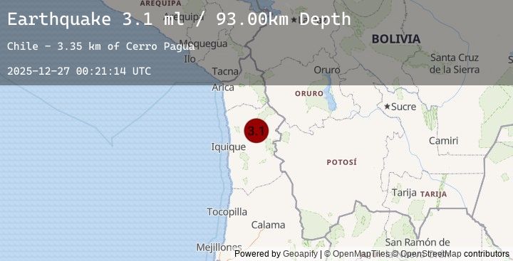 Map of TARAPACA, CHILE