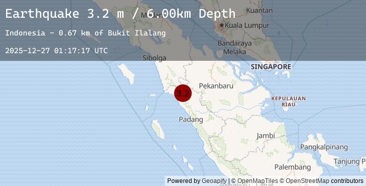 Map of NORTHERN SUMATRA, INDONESIA