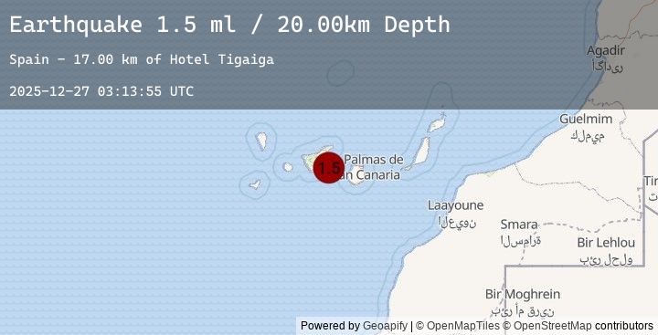 Map of CANARY ISLANDS, SPAIN REGION