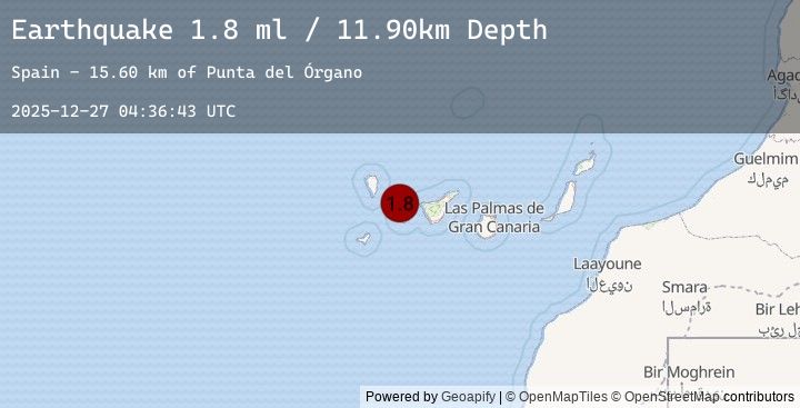 Map of CANARY ISLANDS, SPAIN REGION