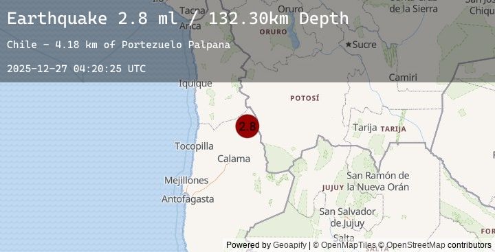 Map of ANTOFAGASTA, CHILE