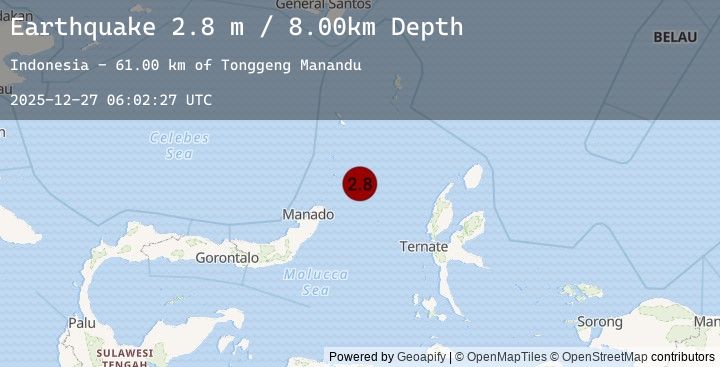 Map of KEPULAUAN SANGIHE, INDONESIA