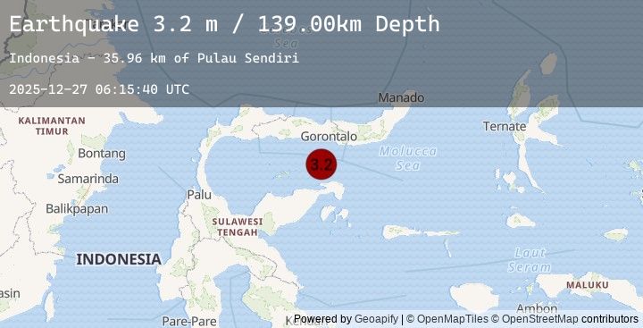 Map of SULAWESI, INDONESIA
