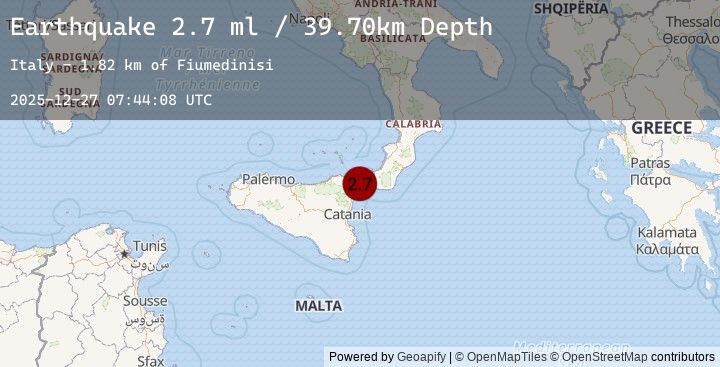 Map of SICILY, ITALY