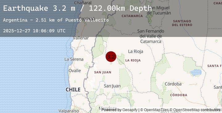 Map of SAN JUAN, ARGENTINA