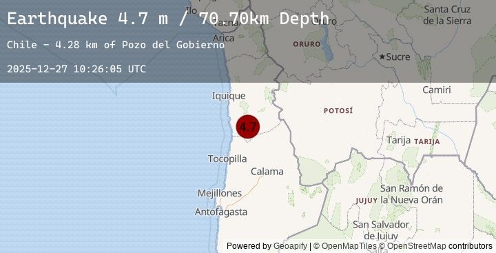 Map of TARAPACA, CHILE