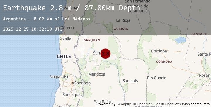 Map of SAN JUAN, ARGENTINA