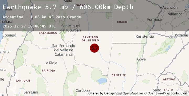 Map of SANTIAGO DEL ESTERO, ARGENTINA
