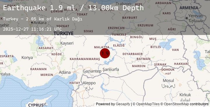 Map of EASTERN TURKEY