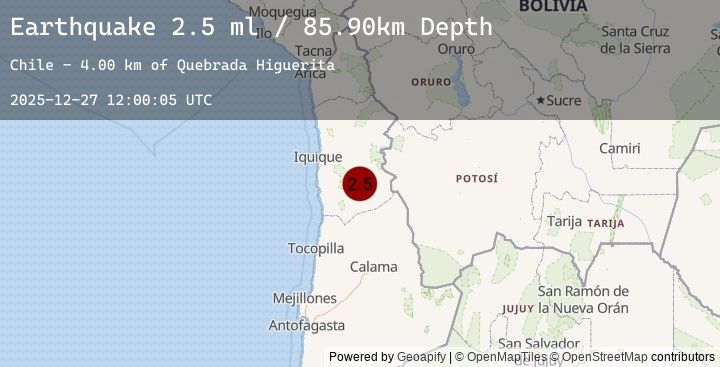 Map of TARAPACA, CHILE