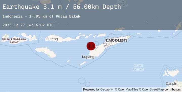 Map of TIMOR REGION, INDONESIA